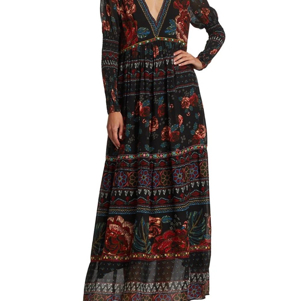 Farm Rio Floral Maxi Dress
